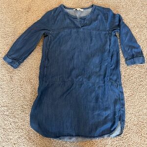 LOFT Chambray Tunic Dress-Pockets!